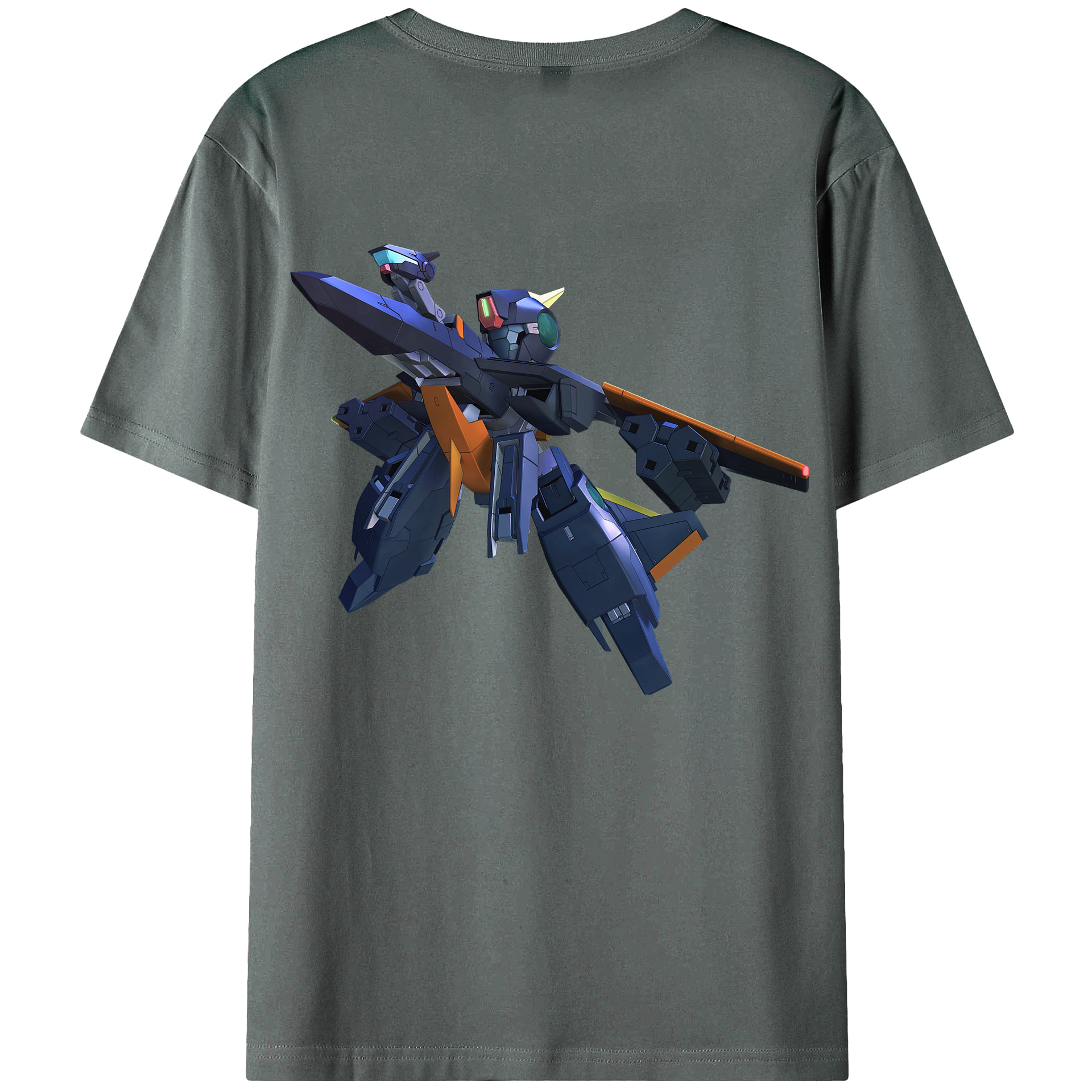 （画像用） 機動戦士ガンダム Mobile Suit Gundam 綿100％半袖Tシャツ（背面プリント）